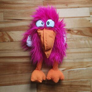 VINTAGE Kolden Toys Plush Hand Puppet Toucan Squeaking Squawk Beak